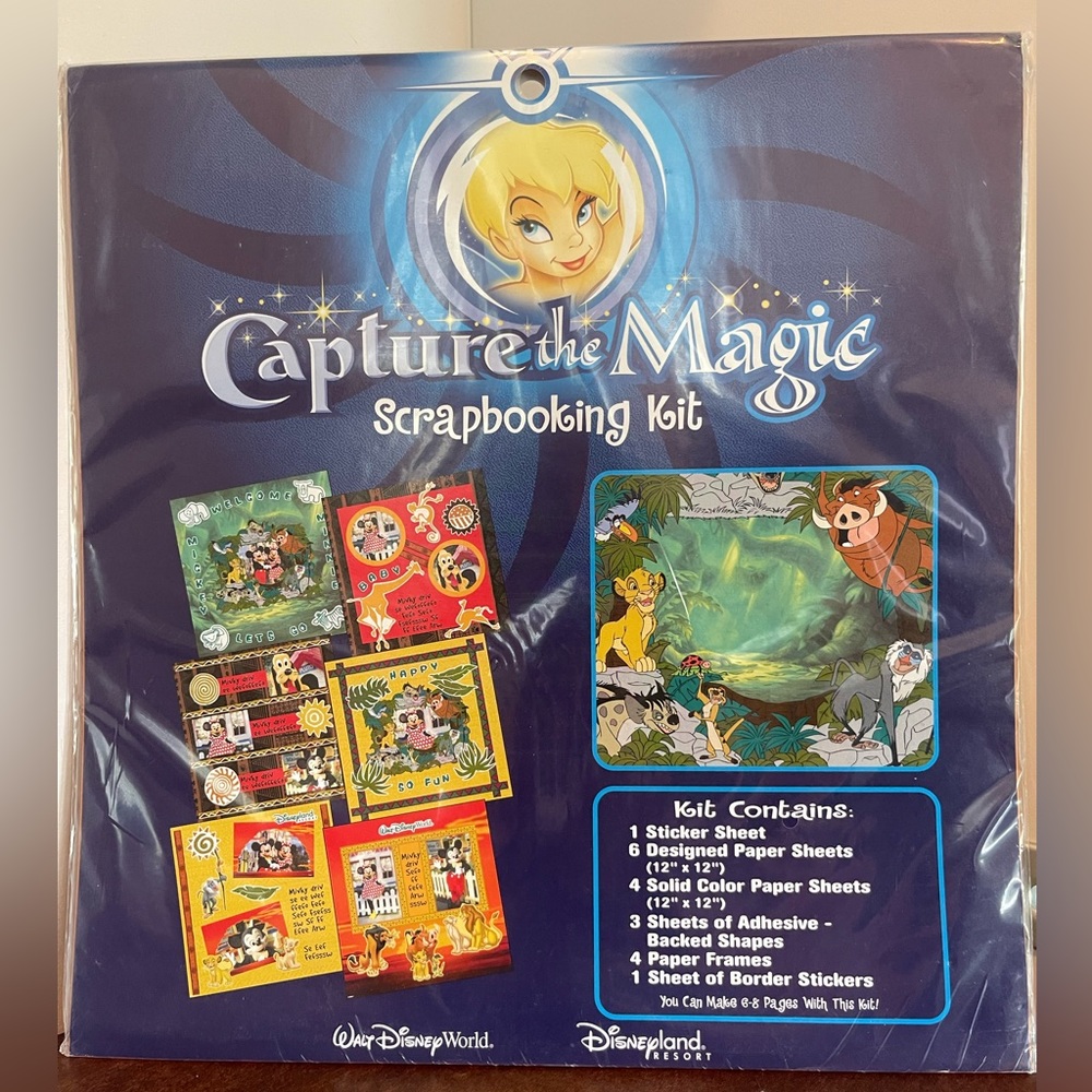 Capture the Magic Scrapbook Kit -Walt Disney Theme Parks.  Lion King theme